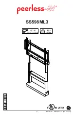 peerless-AV SS598ML3 Manual preview