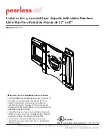 Preview for 8 page of peerless-AV SUA737 Installation And Assembly Manual