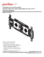 Предварительный просмотр 1 страницы peerless-AV SUA765PU Installation And Assembly Manual