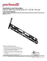 Preview for 1 page of peerless-AV SUF661 Installation And Assembly Manual