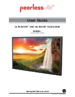 peerless-AV ULTRAVIEW UV492 User Manual preview