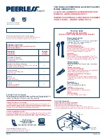 Preview for 1 page of Peerless Faucet P99110 Series Assembly Instructions Manual