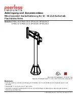 Предварительный просмотр 22 страницы PEERLESS Mounts EPMU-05 Installation And Assembly Manual