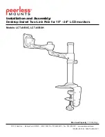 PEERLESS Mounts LCT-A1B6C Installation And Assembly Manual preview