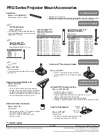 Preview for 11 page of PEERLESS Mounts PRG UNV Installation And Assembly Manual