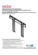 Предварительный просмотр 9 страницы PEERLESS Mounts Slimline LWS210/BK Installation And Assembly Manual