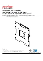 Preview for 1 page of PEERLESS Mounts SmartMount RTFPT 632 Installation And Assembly Manual