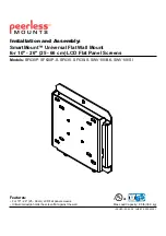 PEERLESS Mounts SmartMount SF630 Installation And Assembly Manual preview