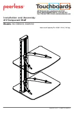 Preview for 1 page of PEERLESS ACCSH300 Installation And Assembly Manual