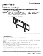 Preview for 19 page of PEERLESS D-FPT-320S Installation And Assembly Manual