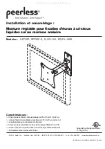 Preview for 9 page of PEERLESS D-LPL-100  and assembly Installation And Assembly Manual