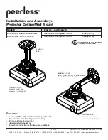 PEERLESS EXA  and assembly Installation And Assembly Manual предпросмотр