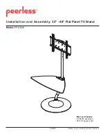 PEERLESS FPZ-646 Installation And Assembly Manual preview