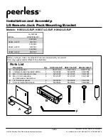 PEERLESS HX632-LG-RJP Installation And Assembly предпросмотр