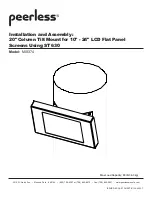 Preview for 1 page of PEERLESS MIS374 Installation And Assembly