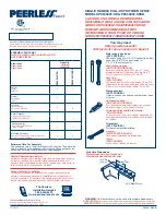 Preview for 1 page of PEERLESS P85600LF-SD Quick Start Manual