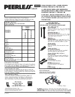 Предварительный просмотр 1 страницы PEERLESS P88100LF Quick Start Manual