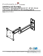 Preview for 1 page of PEERLESS PARAMOUNT PA730 Installation And Assembly Manual