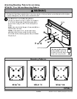 Предварительный просмотр 6 страницы PEERLESS PARAMOUNT PF630  and assembly Installation And Assembly Manual