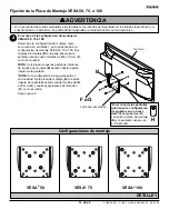 Предварительный просмотр 13 страницы PEERLESS PARAMOUNT PF630  and assembly Installation And Assembly Manual