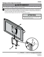 Предварительный просмотр 21 страницы PEERLESS PARAMOUNT PF630  and assembly Installation And Assembly Manual