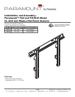 Preview for 1 page of PEERLESS PARAMOUNT PFT640  and assembly Installation And Assembly Manual