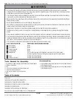 Preview for 2 page of PEERLESS PARAMOUNT PFT640  and assembly Installation And Assembly Manual