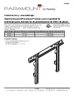 Preview for 10 page of PEERLESS PARAMOUNT PFT640  and assembly Installation And Assembly Manual