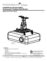 Preview for 1 page of PEERLESS Paramount PPF Installation And Assembly Manual