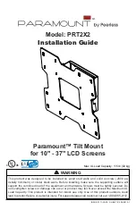 PEERLESS Paramount PRT2X2 Installation Manual предпросмотр