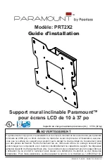 Предварительный просмотр 25 страницы PEERLESS Paramount PRT2X2 Installation Manual