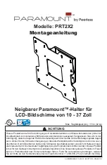 Preview for 37 page of PEERLESS Paramount PRT2X2 Installation Manual