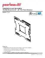 PEERLESS PARAMOUNT PT632  and assembly Installation And Assembly Manual предпросмотр