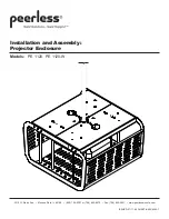 PEERLESS PE 1120 Installation And Assembly Manual предпросмотр