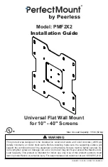 PEERLESS Perfect Mount PMF2X2 Installation Manual preview