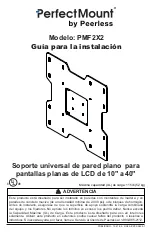 Preview for 13 page of PEERLESS Perfect Mount PMF2X2 Installation Manual