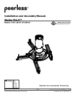 Предварительный просмотр 1 страницы PEERLESS PJF2-UNV Installation And Assembly Manual