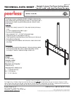 PEERLESS PLCM-UNL Technical Data Sheet предпросмотр