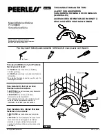 PEERLESS PTT298696 Series Quick Start Manual предпросмотр