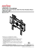 Предварительный просмотр 11 страницы PEERLESS SLWS250/BK Installation And Assembly Manual