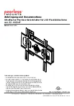 Предварительный просмотр 31 страницы PEERLESS SLWS250/BK Installation And Assembly Manual