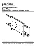 Preview for 1 page of PEERLESS SMART MOUNT SF 16D Installation And Assembly Manual