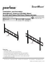 Предварительный просмотр 1 страницы PEERLESS SmartMount PEWS510/BK Installation And Assembly Manual