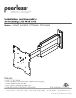 Preview for 1 page of PEERLESS SmartMount RTFPA-220 Installation And Assembly Manual