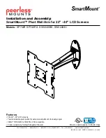 Preview for 1 page of PEERLESS SmartMount SP740P Installation And Assembly Manual