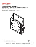 PEERLESS Smartmount ST630  and assembly Installation And Assembly Manual предпросмотр