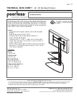 PEERLESS SS550P  and assembly Technical Data Sheet предпросмотр