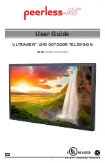 Предварительный просмотр 1 страницы PEERLESS ULTRAVIEW Series User Manual