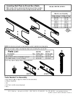 Preview for 1 page of PEERLESS WSP700 Installing