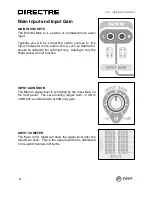 Предварительный просмотр 8 страницы Peff DIRECTRE Operation Manual